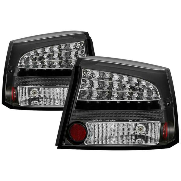 Spyder 2006-2008 Dodge Charger LED Tail Lights - Black S2Z-5002273